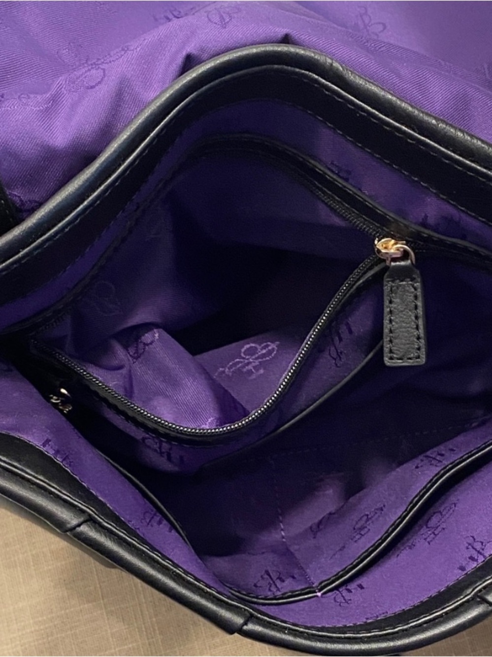 Cole Haan Jenna Leather Shoulder Bag Black Braided Strap NWT - Picture 11 of 15